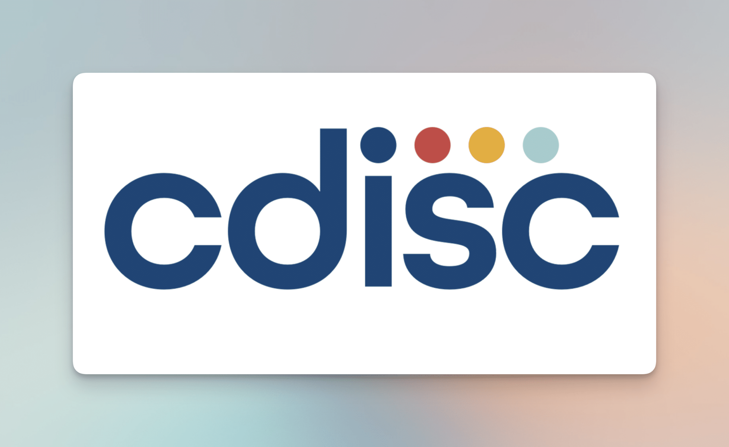 CDISC logo blurred